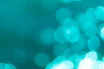 青い背景の玉ボケ	