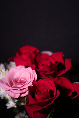 美しい薔薇の花束