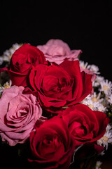 美しい薔薇の花束