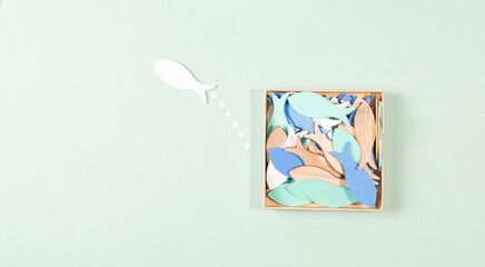 Think outside the box concept, creative mind, brainstorming for new idea, be innovative, no limitation, individuality or follower, search for solution