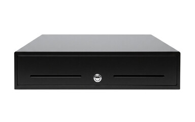 Black metal lockable cash drawer for pos