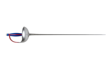 Fencing foil sword sport weapon isolated