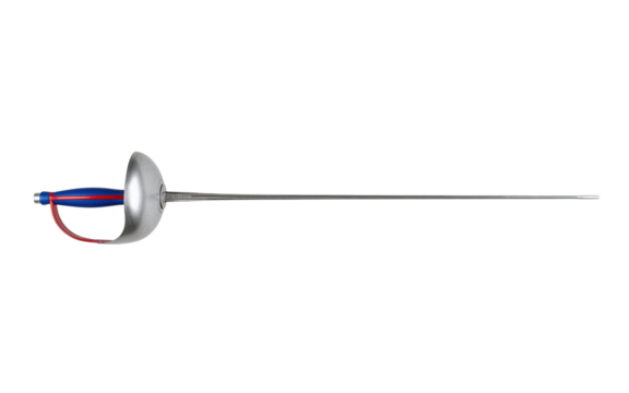 Fencing foil sword sport weapon isolated
