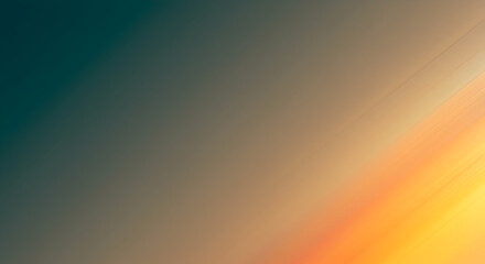 Obraz premium Abstract dark gradient background with diagonal yellow and orange light trails.