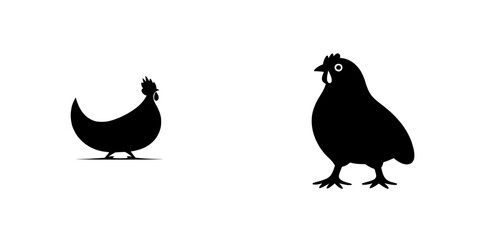 The Roasted Chicken Silhouette is a simple yet bold representation of a roasted chicken, ideal for use in recipes, menus, or culinary themes, offering clear and impactful visuals