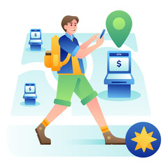 Finance vector illustration with modern flat design concept including money, banking, investment, stock market, and financial management. Perfect for fintech, presentations, websites, infographics, an