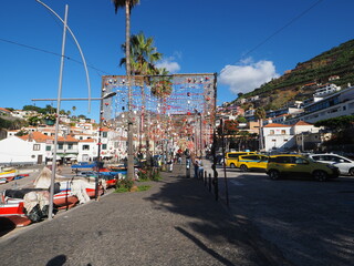 fishing village Câmara de Lobos on the western side of Madeira Island