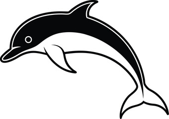 dolphin isolated on white background