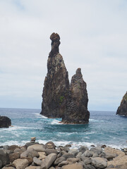 Ilhéus da Ribeira da Janela viewpoint on the western side of Madeira Island