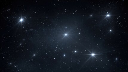 Fototapeta premium Serene Starfield Depicting the Vastness of Space and Cosmic Wonder, Ideal for Science and Astronomy