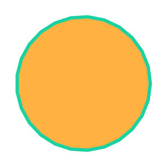 Polygon Shape 25 sides #302