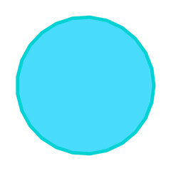 Polygon Shape 25 sides #330