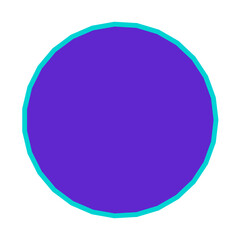 Polygon Shape 27 sides #360