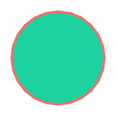 Polygon Shape 24 sides #497