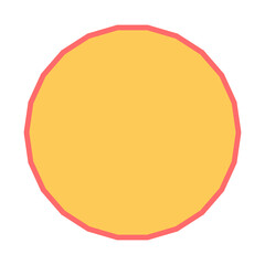 Polygon Shape 22 sides #75