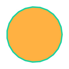 Polygon Shape 23 sides #76