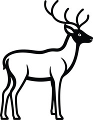 deer silhouette vector