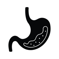 Obraz premium Stomach Icon Digestive System Flat Title