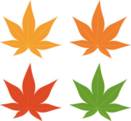 autumn leaves background vector illustration