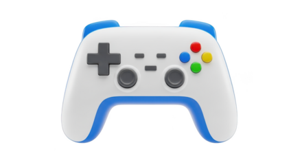 Gamepad isolated on transparent background for video games