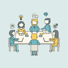 flat desain minimalis bussines