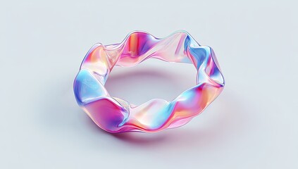 Abstract iridescent ring