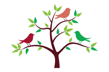 tree with birds
