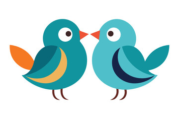 two birds on a branch