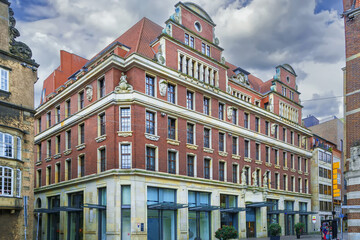 Fototapeta premium Building in downtown of Bremen, Germany