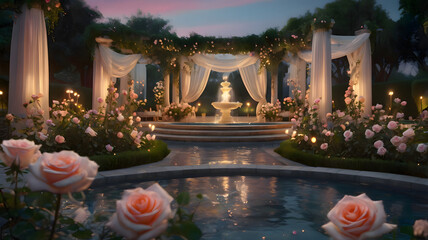 Obraz premium Dreamy Outdoor Event Space