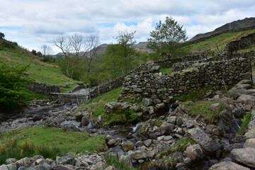 Stunning English Landscape with Old Stone Walls