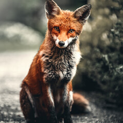 Fototapeta premium red fox vulpes