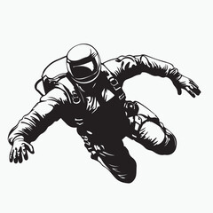vector illustration of a man jumping
