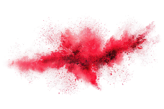 Abstract Red Pink Glitter Texture on White Background