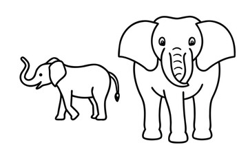vector illustration of an elephant