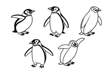 set of penguins