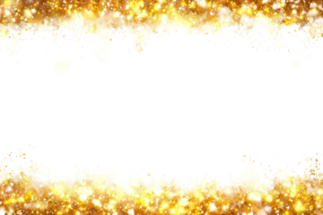 Golden Glitter Frame with Black Center