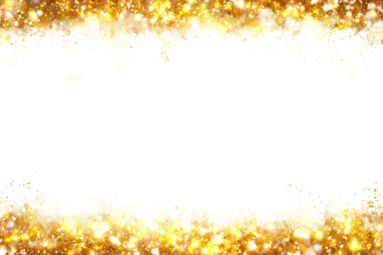 Golden Glitter Frame with Black Center