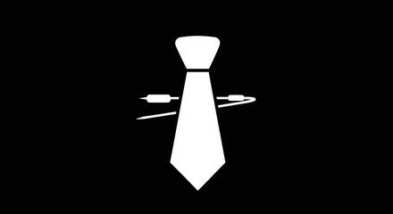 White Tie and Microphone: A Symbol of Formal Communication.