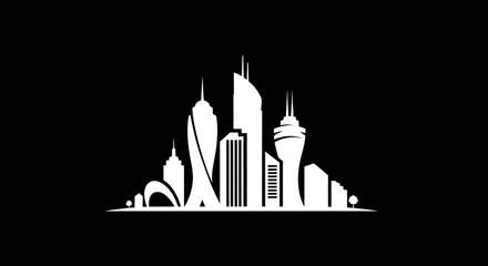Fototapeta premium Cityscape Skyline Urban Architecture Buildings.