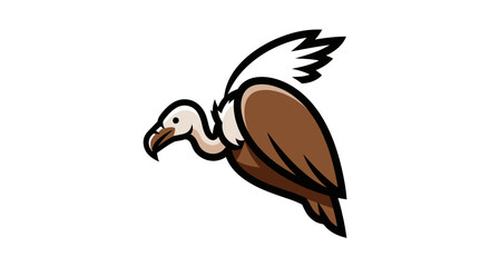 Brown Vulture Bird Flying Bird of Prey.