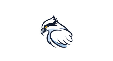 Elegant Osprey Head Profile Depicting Focus and Determination in Nature.