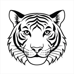 tiger head vector