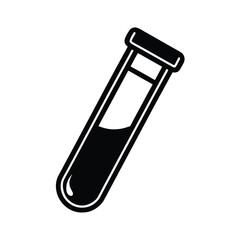 Blood Test Tube Icon Laboratory Vector