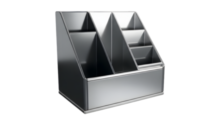 Metal Organizer with Multiple Compartments for Office Supplies or Kitchen Items