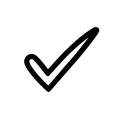 A simple yet impactful check mark icon, symbolizing approval, completion, and agreement. Perfect for use in presentations and digital designs.