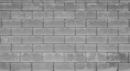 Obraz premium Gray concrete brick wall background texture, detailed and textured surface for architectural and design applications