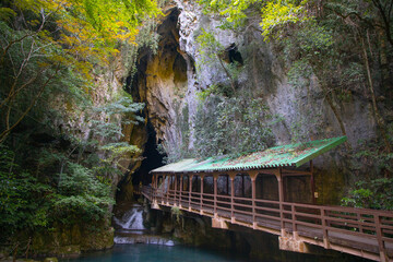 秋芳洞の入口