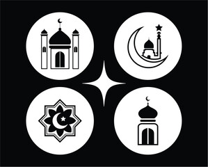 ramadan karim icon set