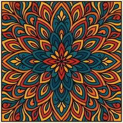 Colorful Mandala Decorative Pattern Design
